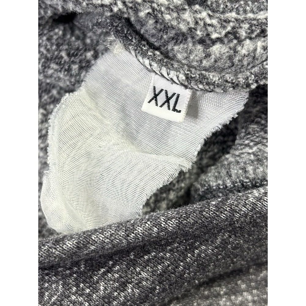 GAUDI Hooded Pullover Sweatshirt Men's XXL Quarter Zip Heather Gray - Picture 4 of 12